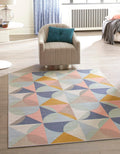 Multi Ivory 9' x 12' Geometric Rug T684317