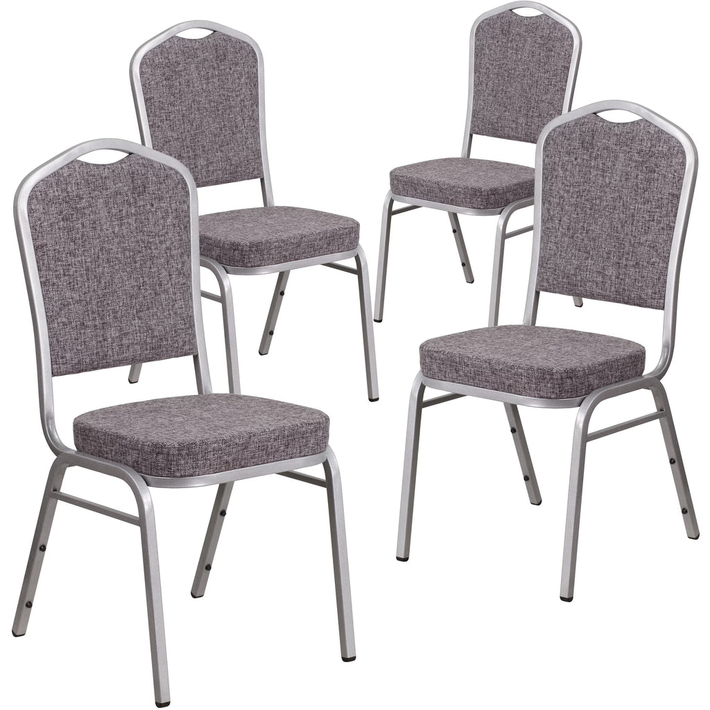 Stacking Banquet Chair, Heringbone, Set of 4 I73359