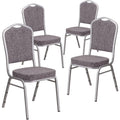 Stacking Banquet Chair, Heringbone, Set of 4 I73359