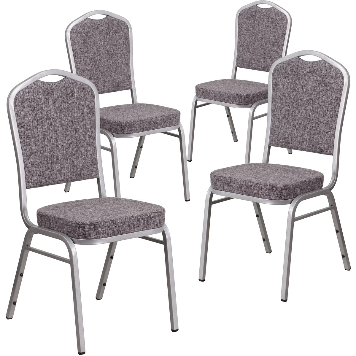 Stacking Banquet Chair, Heringbone, Set of 4 I73359