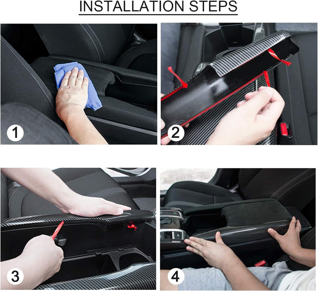 Carbon Fiber Center Console Armrest Cover A917550