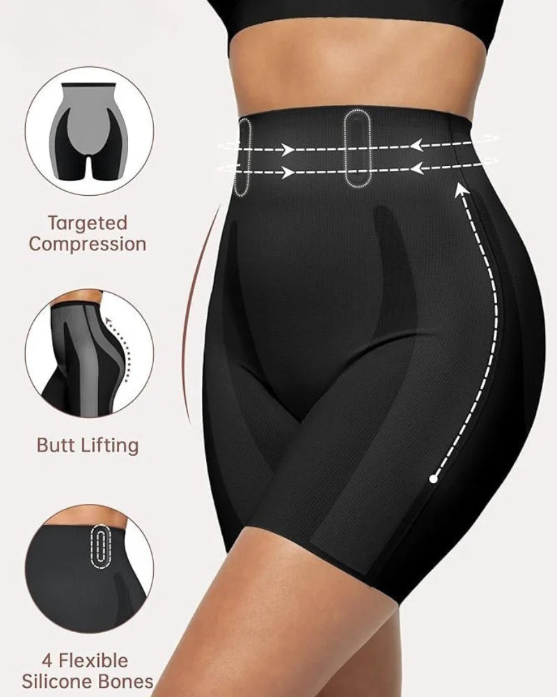High-Waist Sculpting Shapewear Shorts B923