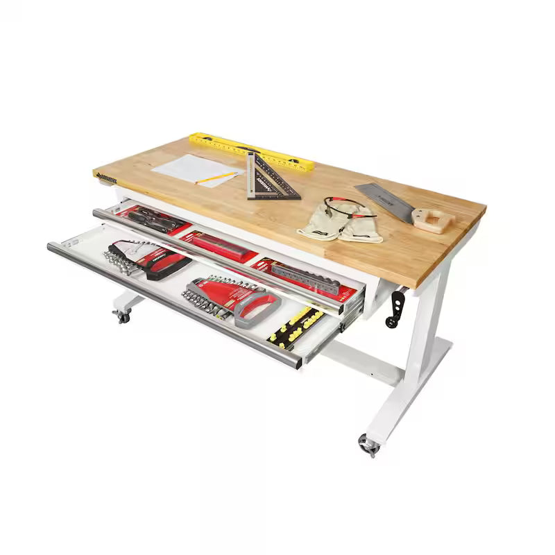 Adjustable Height Table, White G166734
