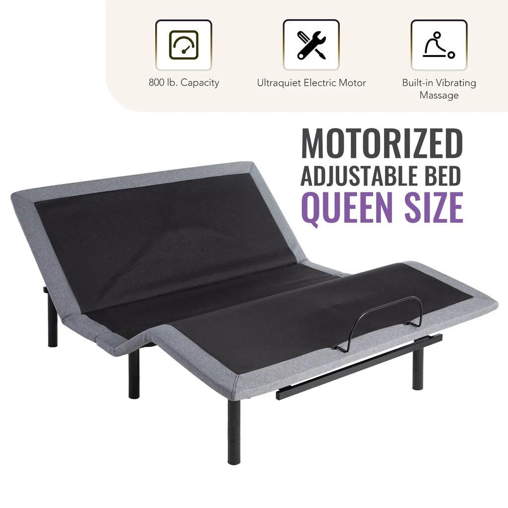 Queen Size Motorized Bed Frame with Remote Control O739