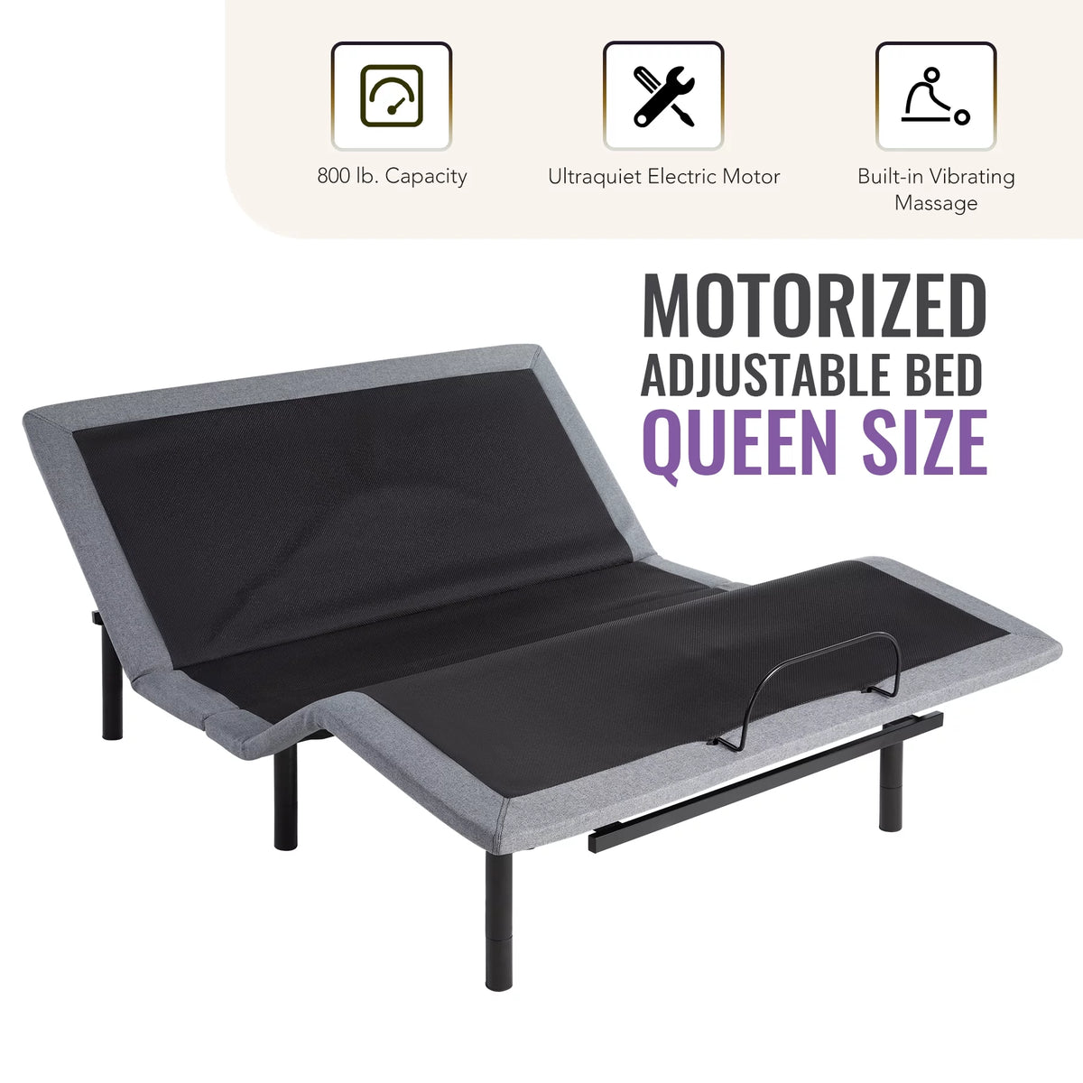 Queen Size Motorized Bed Frame with Remote Control O739