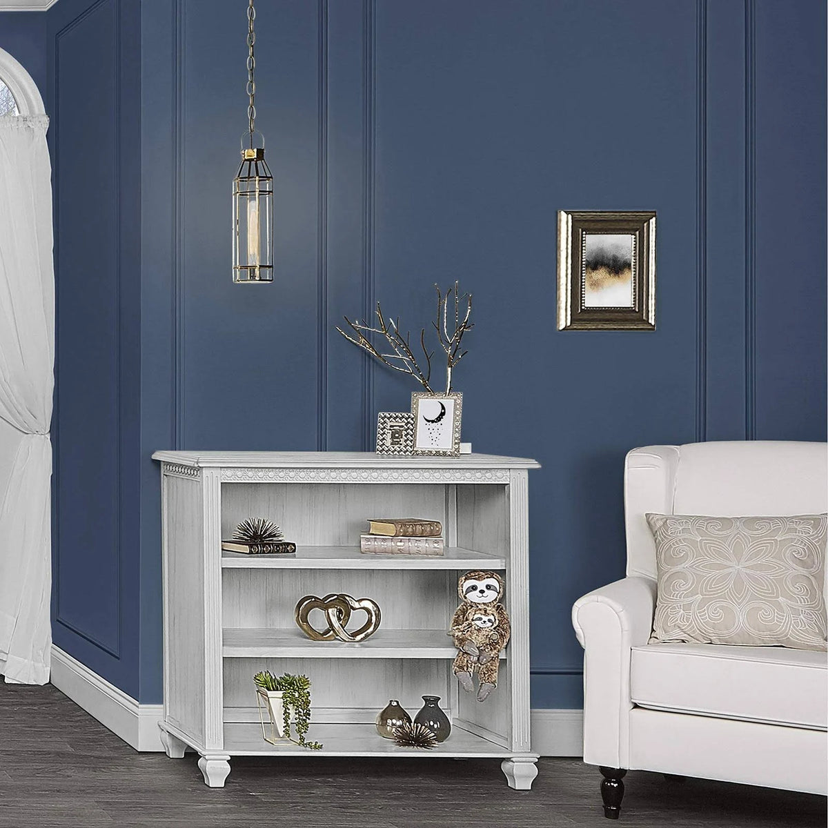 Antique Grey Mist Mini Hutch Bookcase E843877