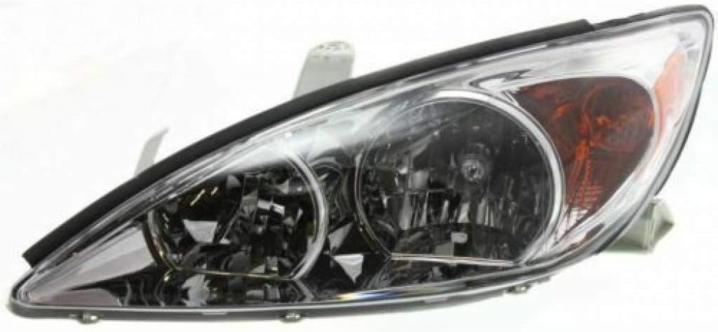 Chrome Headlight Assembly for Toyota Camry 2002 2003 2004 Passenger Side O9597