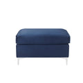 Blue Velvet Ottoman U857