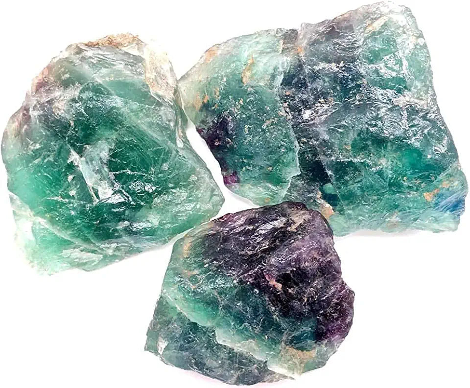 Natural Multi Fluorite Raw Rough Stone I908