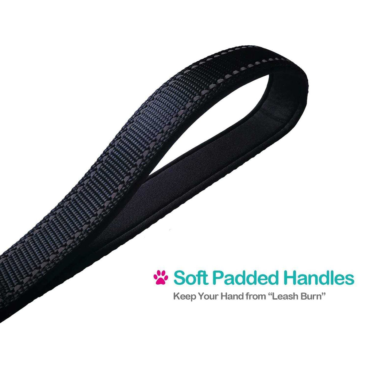 Short Padded Handle Heavy Duty Nylon Dog Leash K50039
