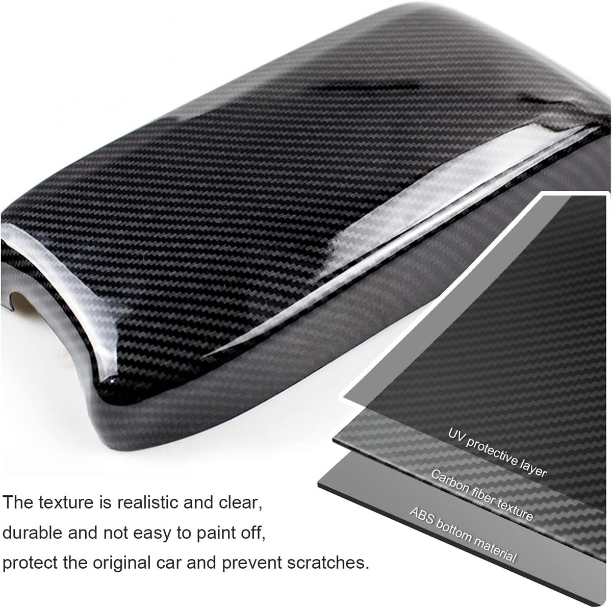 Carbon Fiber Center Console Armrest Cover A917550