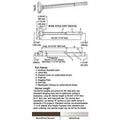 Fire Rated Push Bar Rim Panic Exit Device 48x22 Satin Stainless Steel Y750
