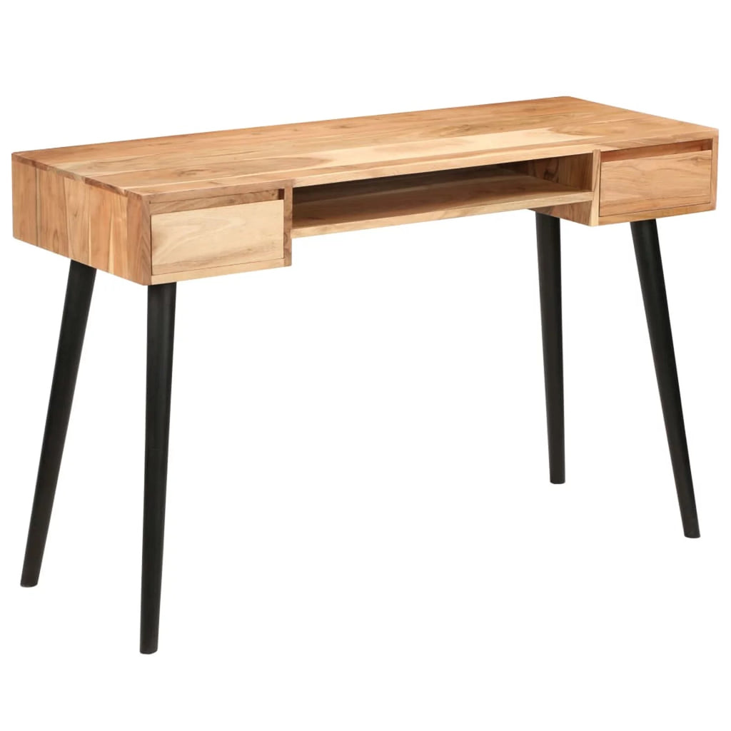 Acacia Wood Writing Table with 2 Drawers and 1 Shelf E4861