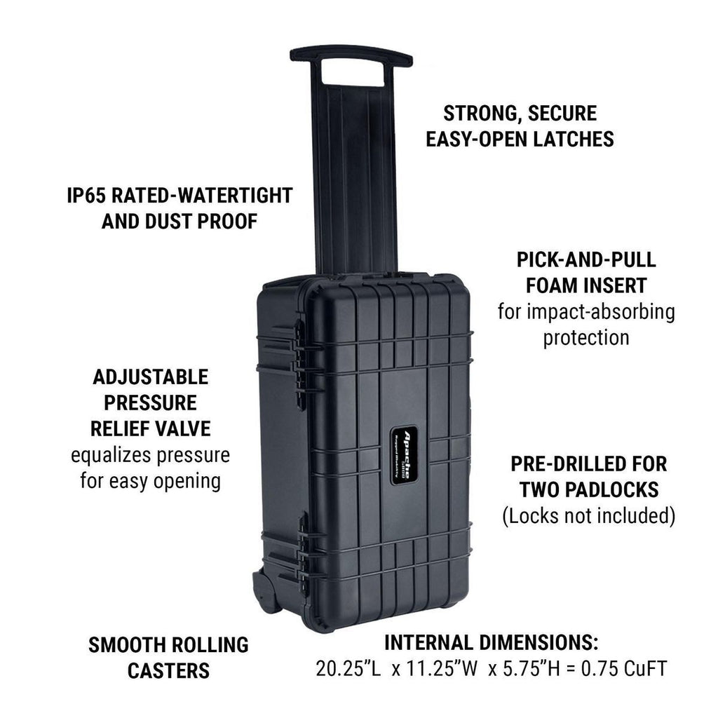 X-Large Weatherproof Rolling Carry-On Case U66085