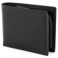 Black Inside Zip California Leather Wallet V393089