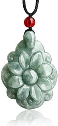 Jade Flower Pendant Necklace C758304