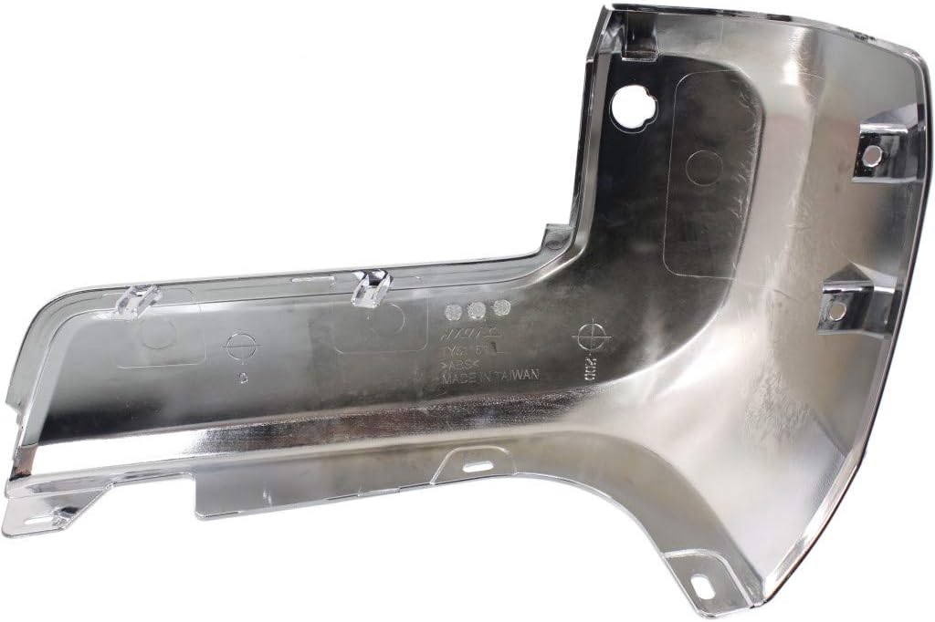 Chrome Plastic Rear Bumper End Cap Pair for Toyota Tacoma 2016-2020 W936