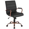 Black Leather Executive Swivel Office Chair J4586