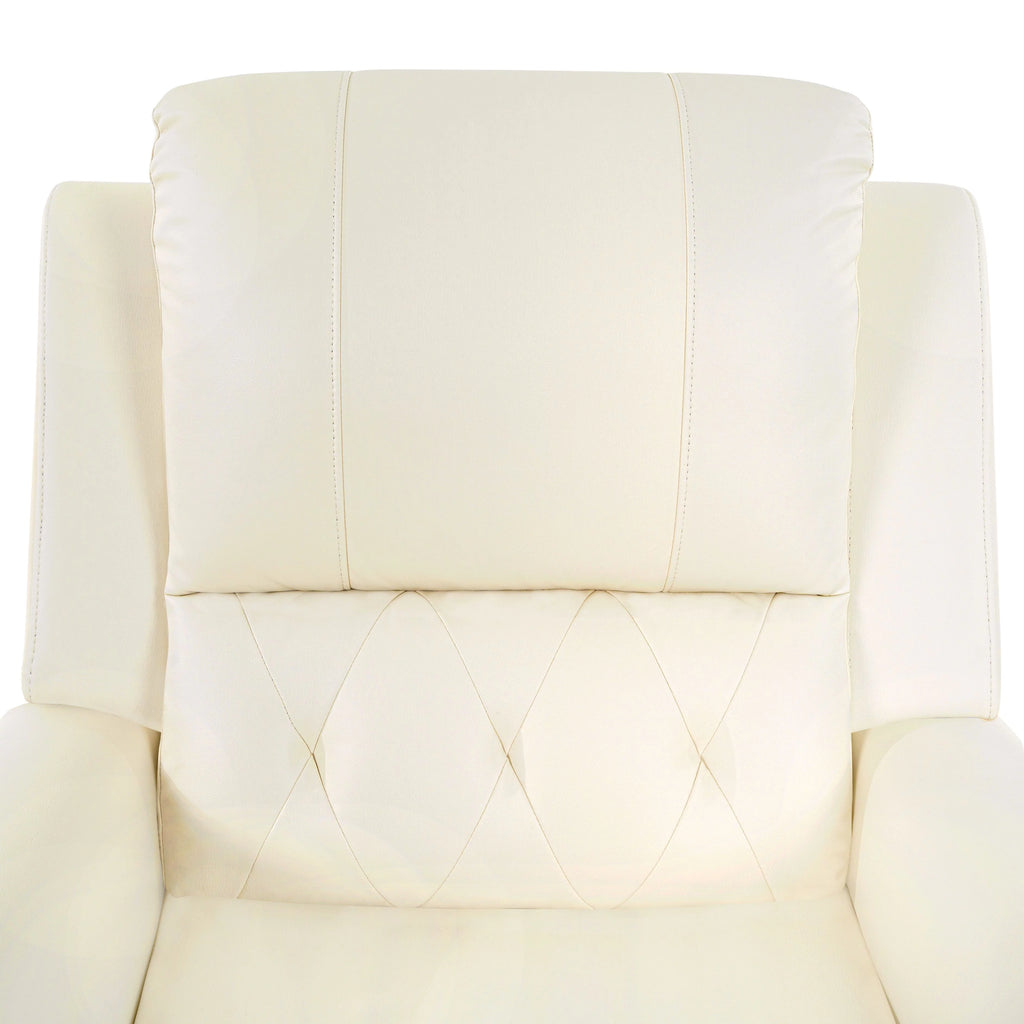 Oversized Leather Power Lift Recliner Chair with Footrest H10929