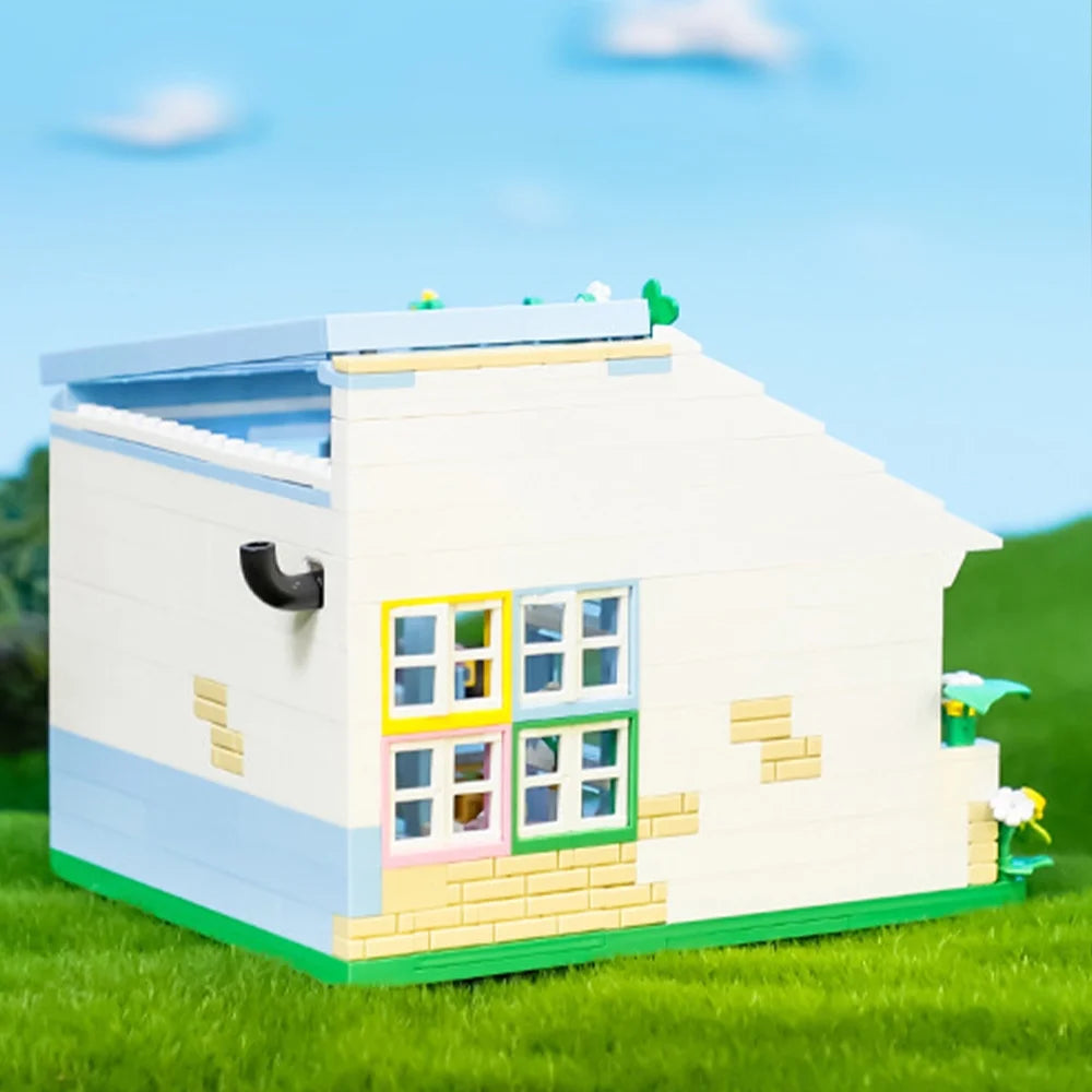 DIY Miniature Dollhouse Kit with Furniture and Flowers, 1:24 Scale E5439