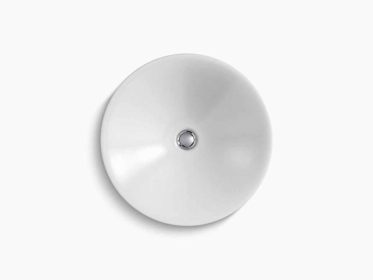 Round Wading Pool Bathroom Sink Thunder Grey D977