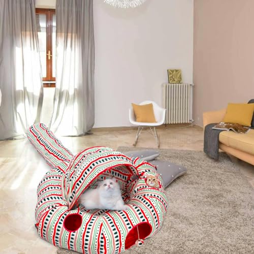 Plush Cat Tunnel Bed Z2717