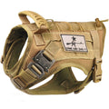 Tactical Service Dog Vest Harness with Rubber Handle & Metal D15169