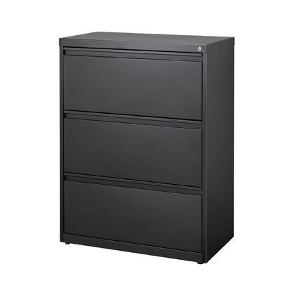 Black 3-Drawer Lateral File E4145