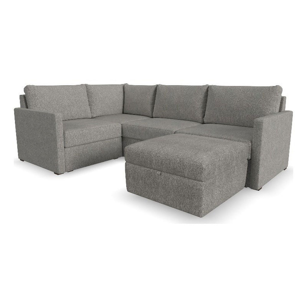 Gray 4 Seat Sectional with Performance Fabric V571