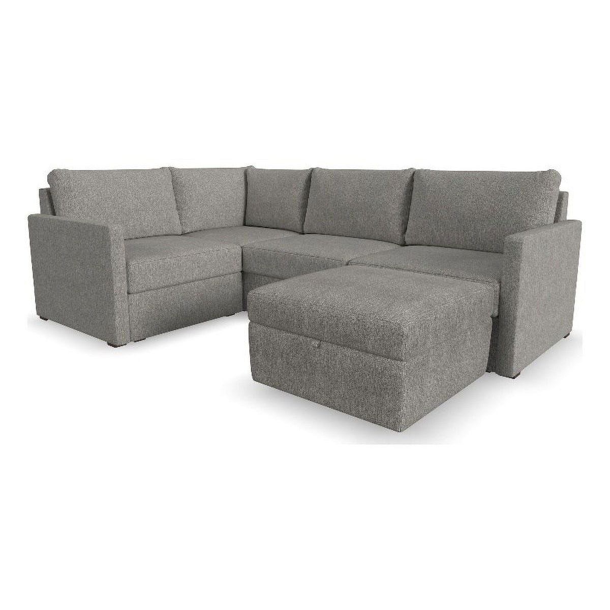 Gray 4 Seat Sectional with Performance Fabric V571