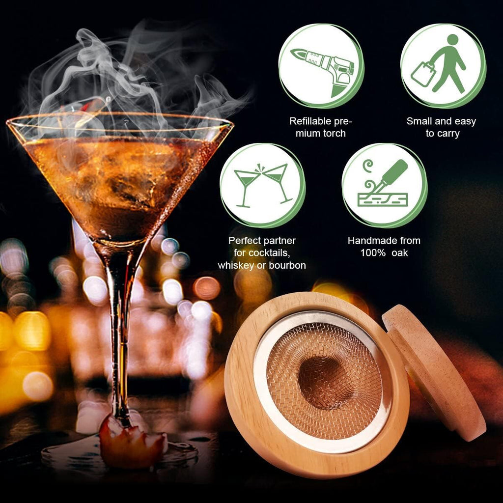 Cocktail Smoker Kit with Torch & 4 Flavors of Wood Chips, Pack of 2 H740