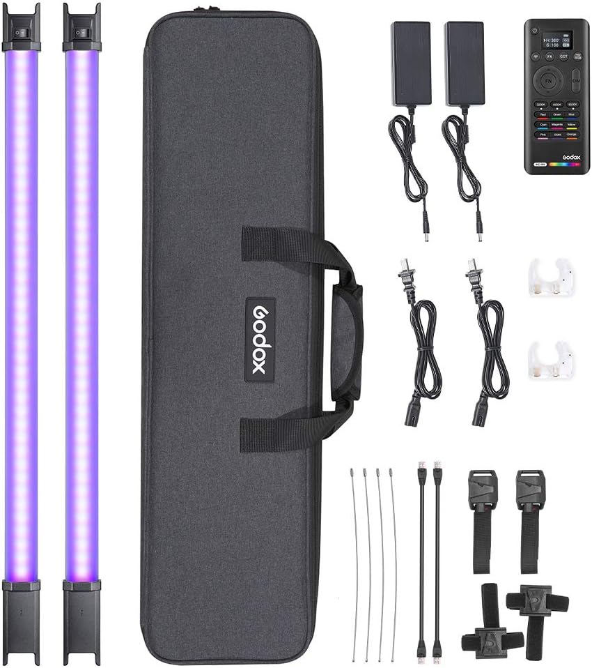 RGB Tube Light 2-Light Kit, CRI 96 TLCI 98, 2700k-6500K Adjustable J15420