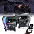 LED Headlights for F150 2021-2024 with Sequential Turn Signal L698