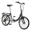 Folding Commuter Bike, 20-inch wheels, Black I525