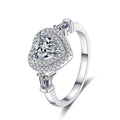 1 ct Moissanite Diamond Engagement Ring Y444367