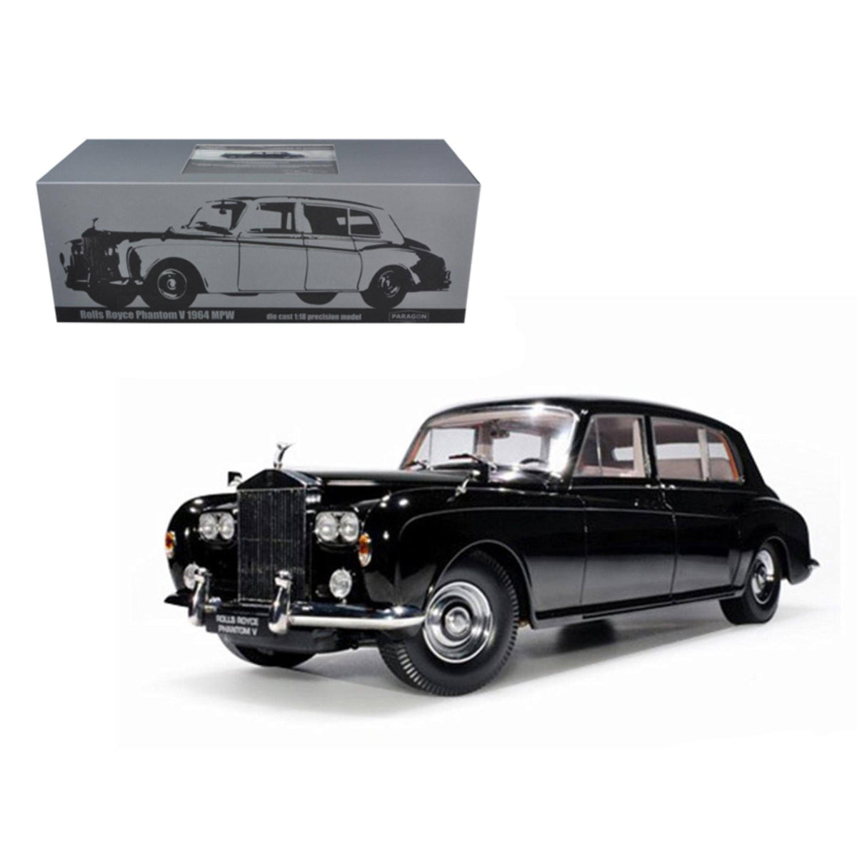 Black 1/18 Diecast Model Car E410