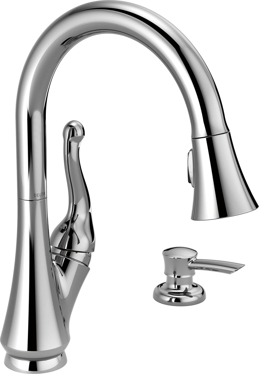 Single Handle Pull-Down Kitchen Faucet with Soap Dispenser Chrome I148535