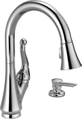 Single Handle Pull-Down Kitchen Faucet with Soap Dispenser Chrome I148535