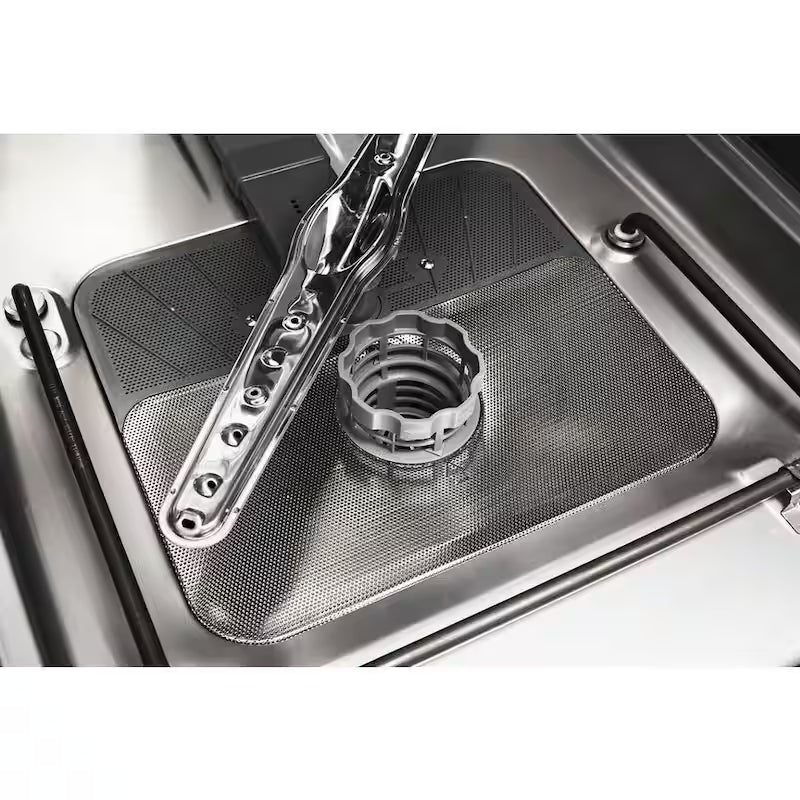 White Front Control Dishwasher with Stainless Steel Tub V451