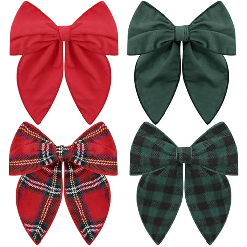 4 Pcs Velvet Hair Bows W215