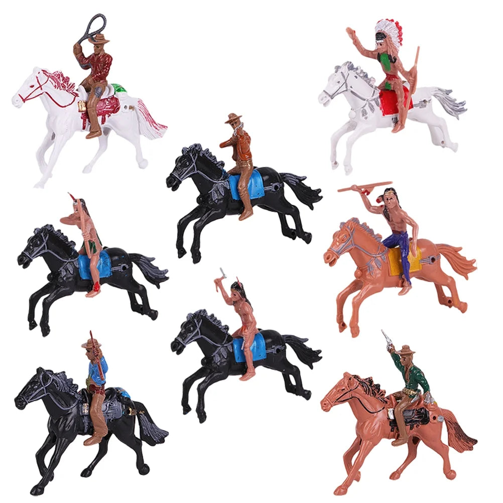 Indian Toys Soldier Figure Playset Miniature Figurines Educational Science Figurine Historical Wild X6913