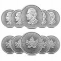 10 1 oz Canadian Silver Maple Leaf Coin A681