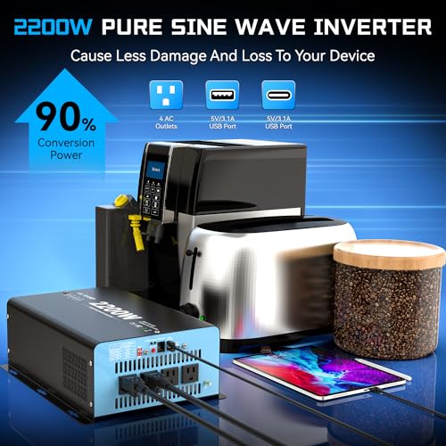 2500W Pure Sine Wave Inverter with Transfer Switch W7793