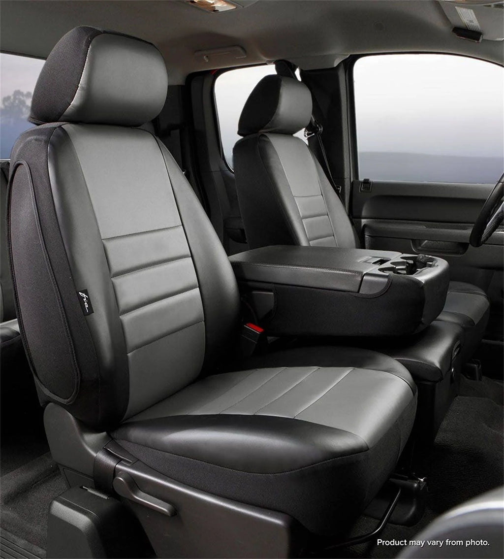 Gray LeatherLite Custom Seat Cover N533017