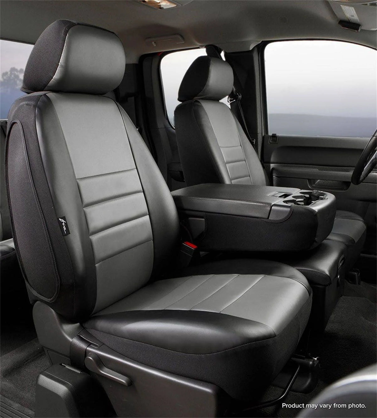 Gray LeatherLite Custom Seat Cover N533017