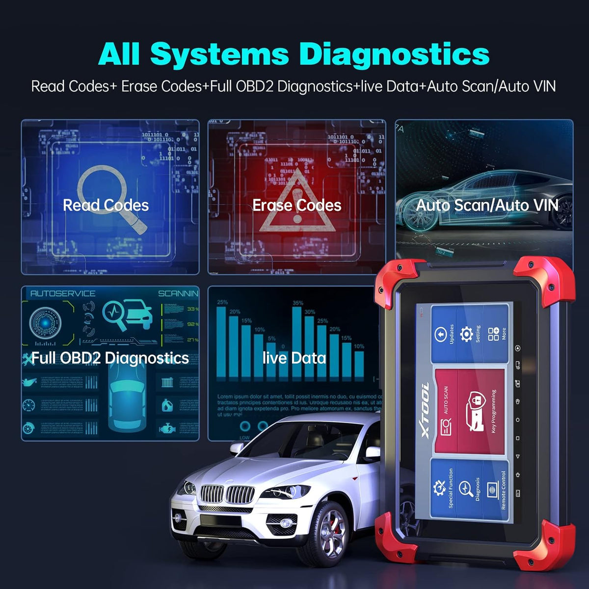 Automotive Key Programming Tool with 23+ Services T6648