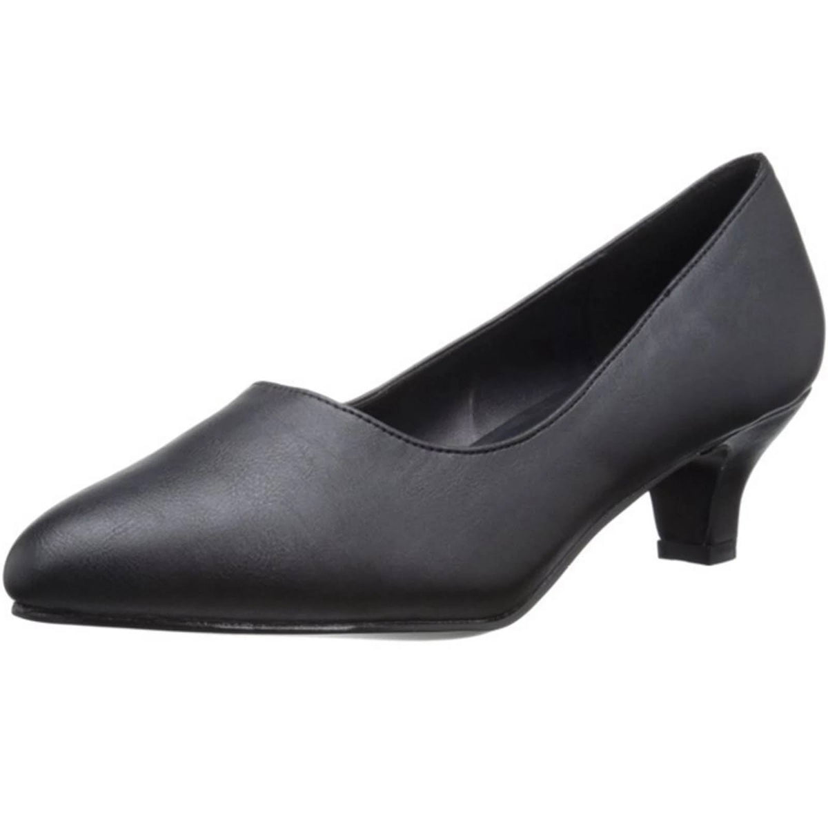 Black 2" Block Heel Pumps Y757125