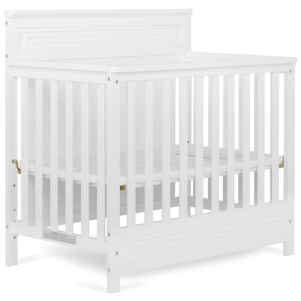 White 4-in-1 Convertible Mini Crib K347