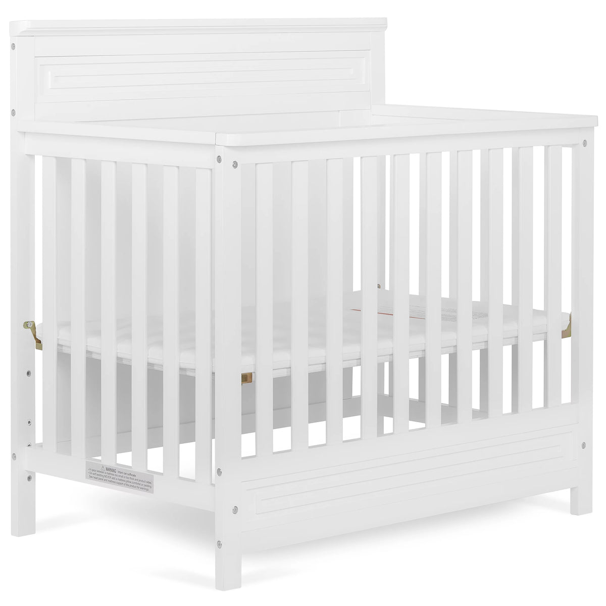 White 4-in-1 Convertible Mini Crib K347