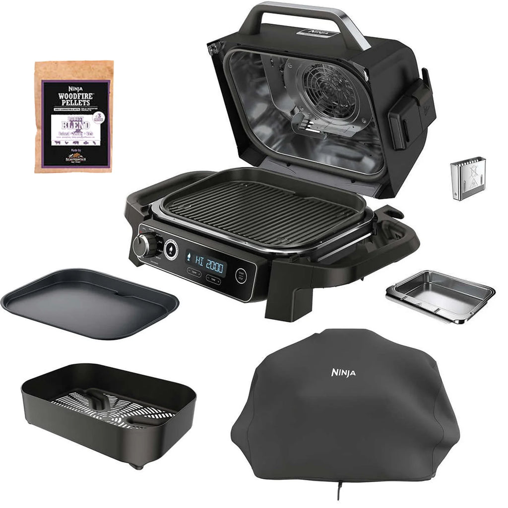 Restored 7-in-1 Outdoor Grill & Smoker and Air Fryer W663